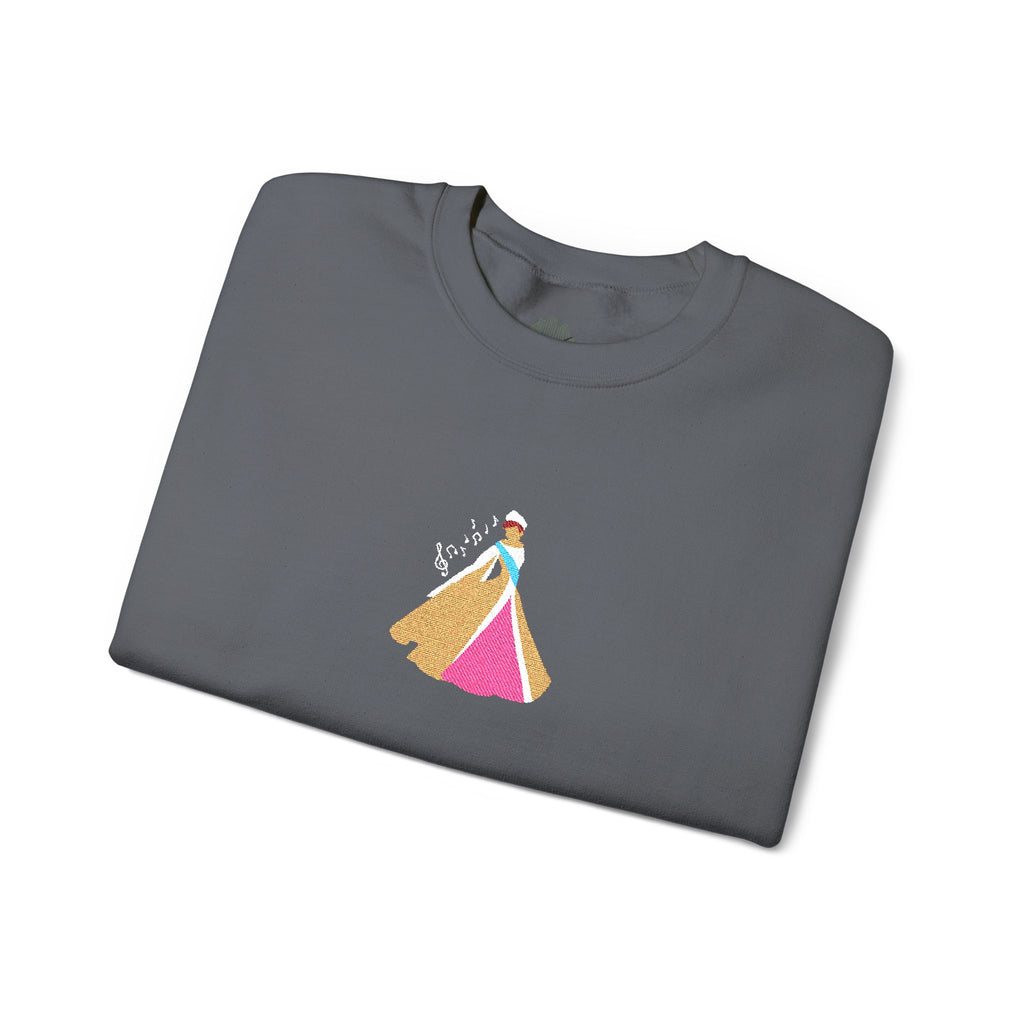 Embroidered Princess Crewneck Sweatshirt