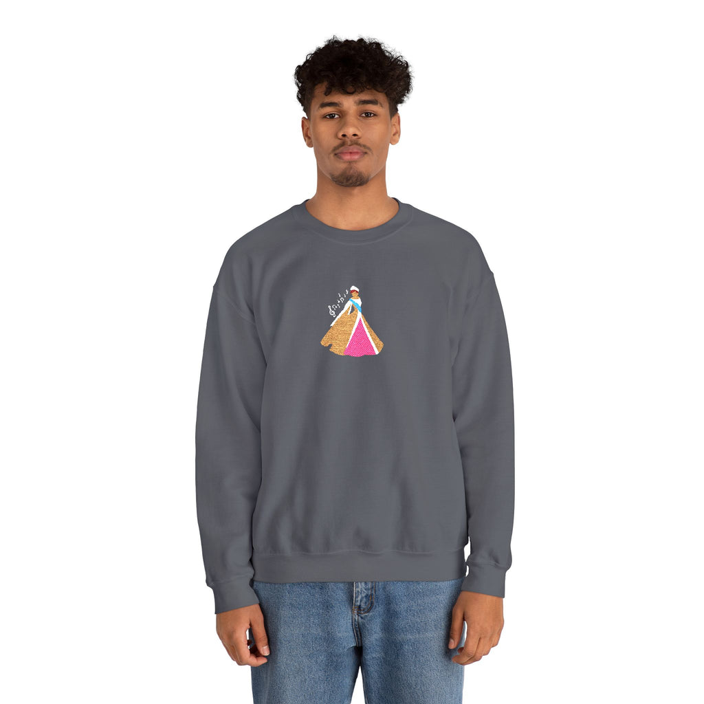 Embroidered Princess Crewneck Sweatshirt