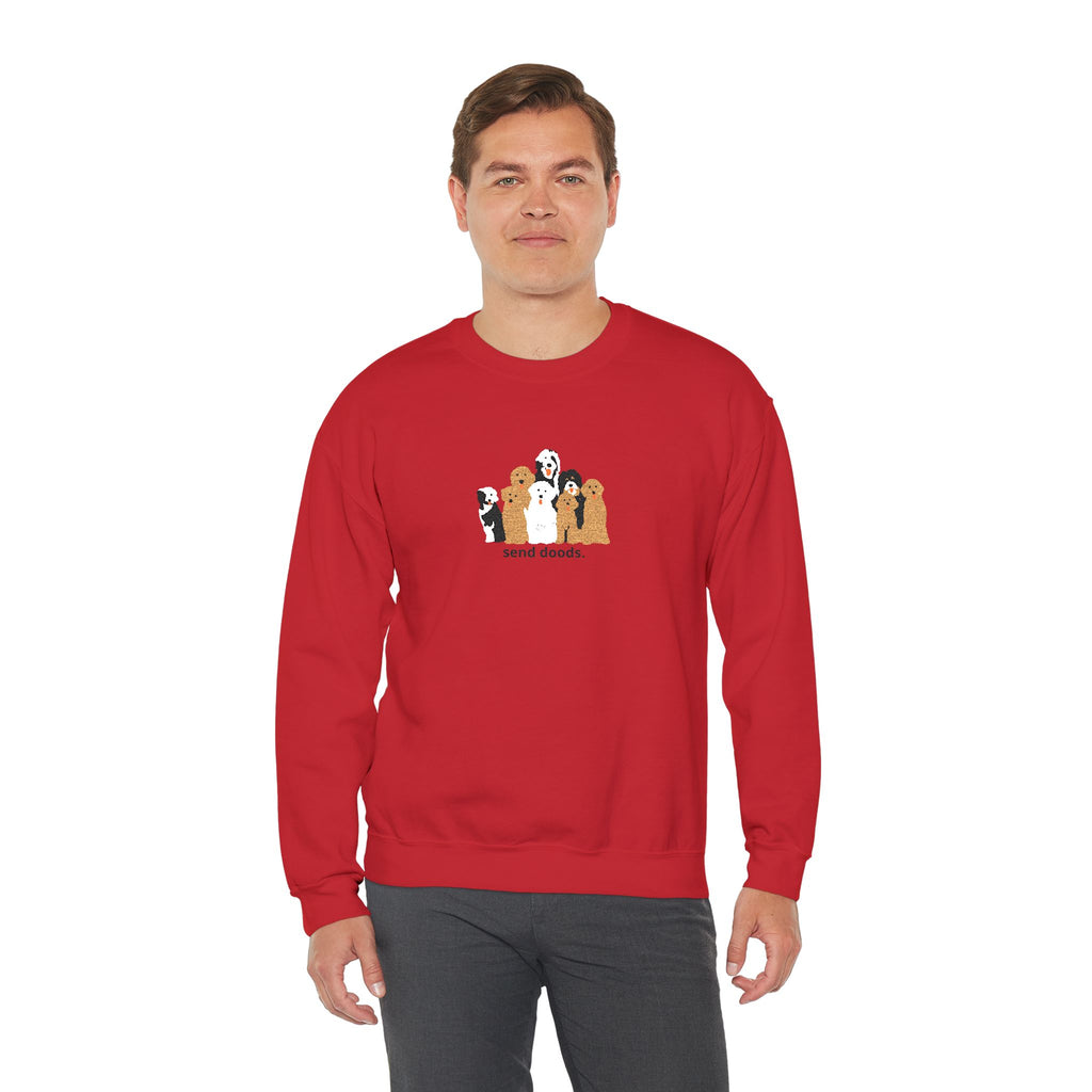 Embroidered Send Doods Crewneck Sweatshirt