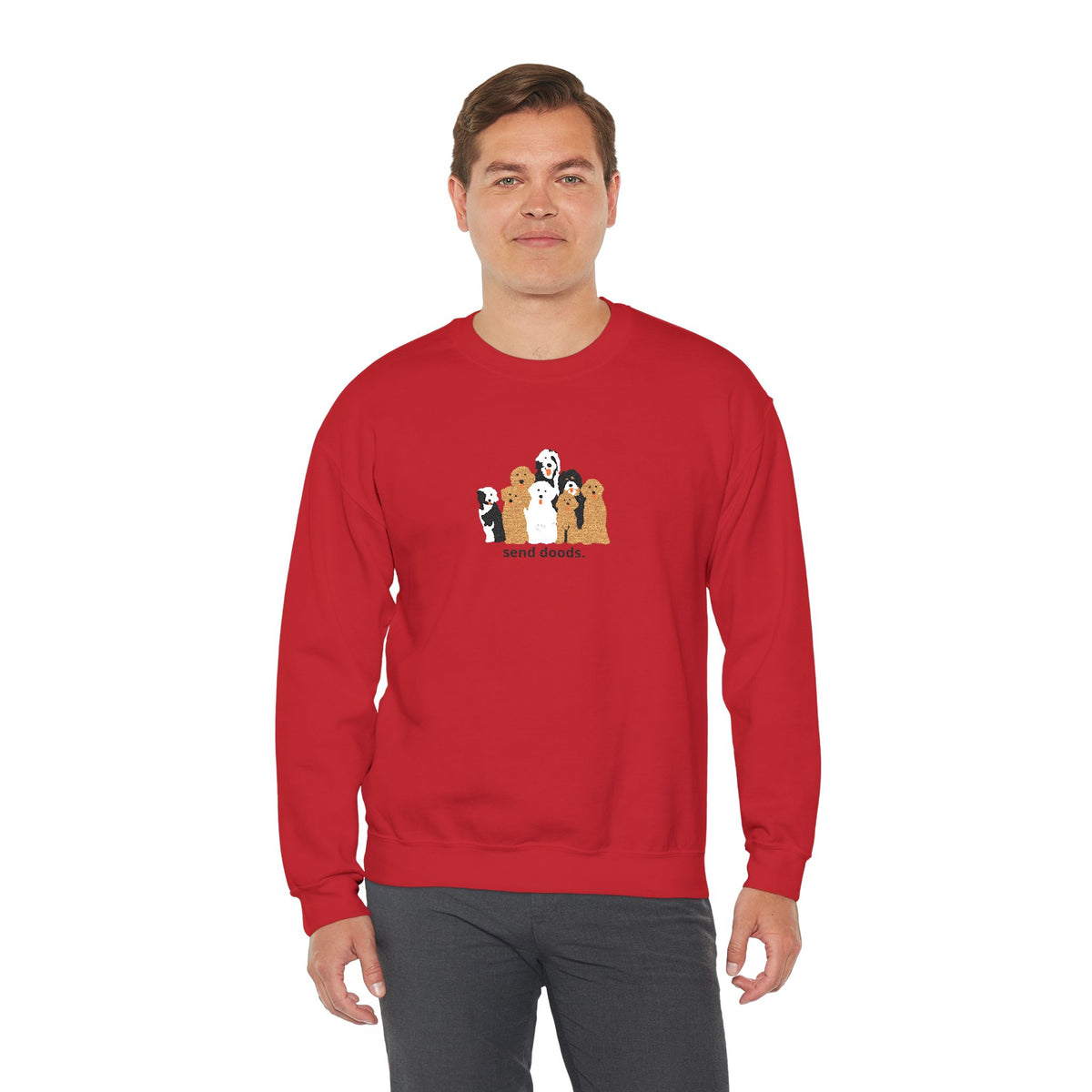 Embroidered Send Doods Crewneck Sweatshirt