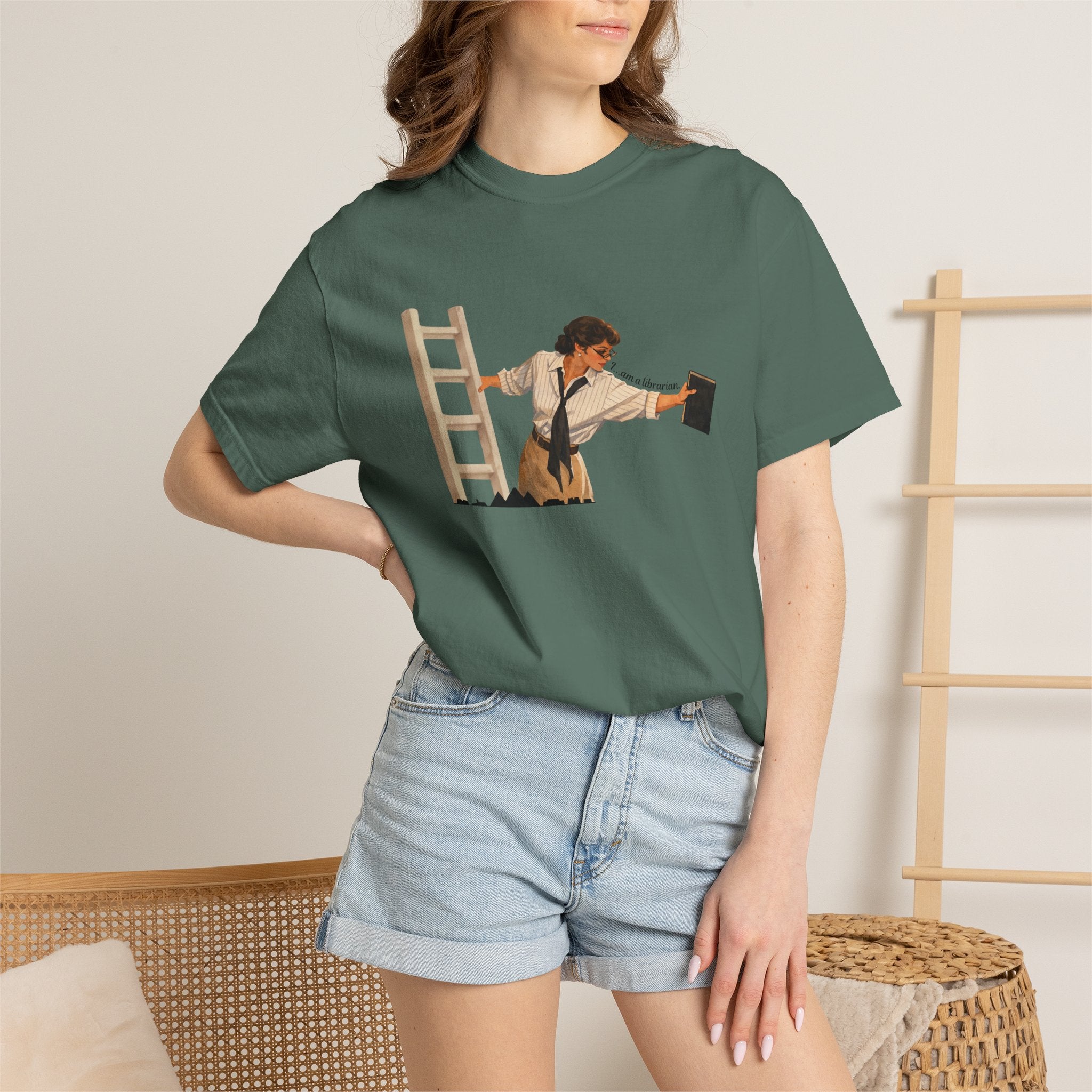 Evelyn Librarian Tee