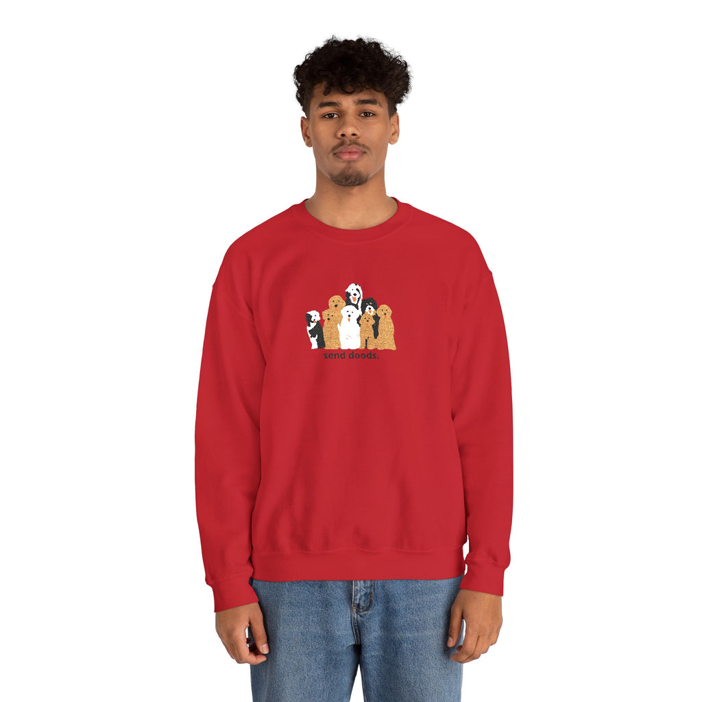 Embroidered Send Doods Crewneck Sweatshirt