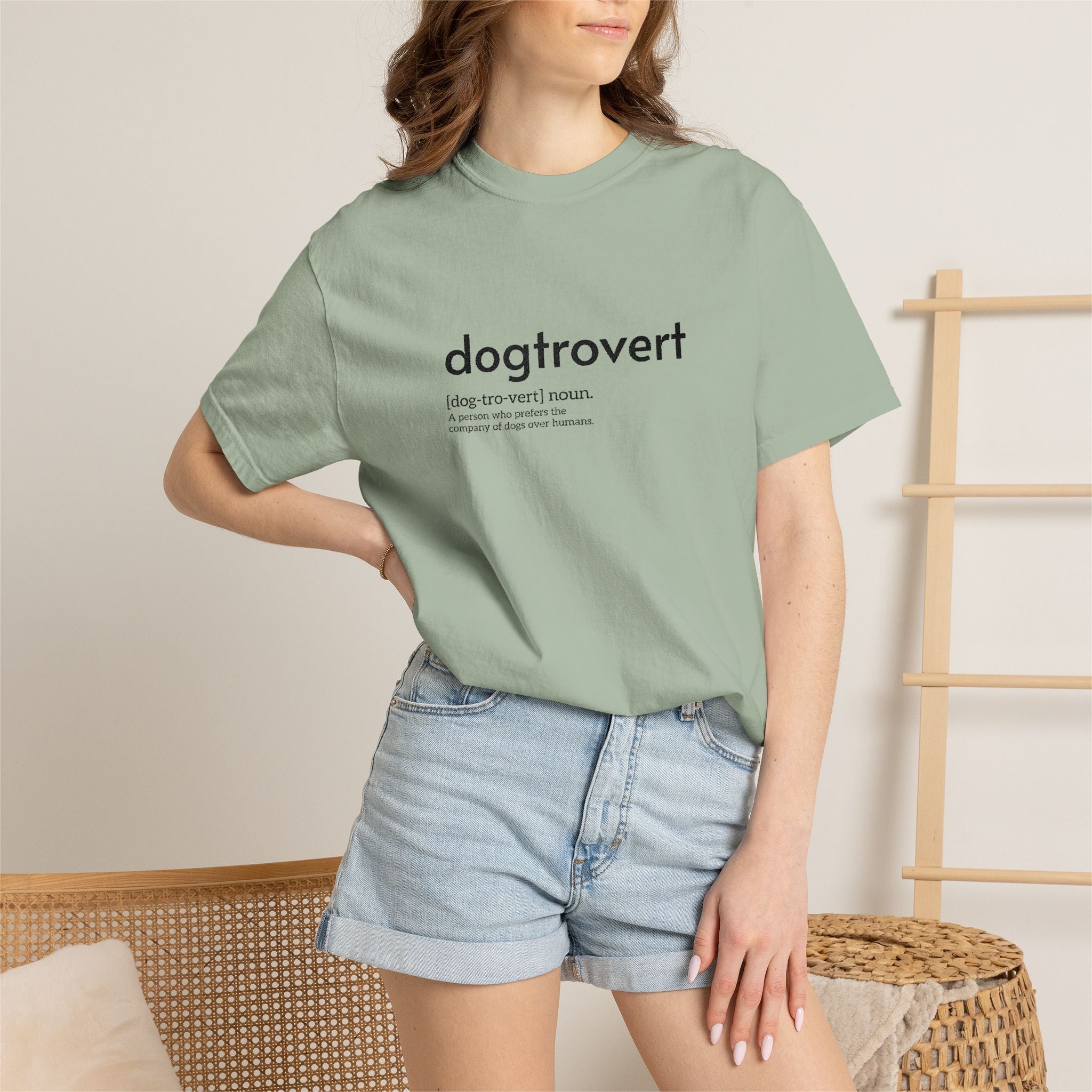 Dog-tro-vert Embroidered T-Shirt