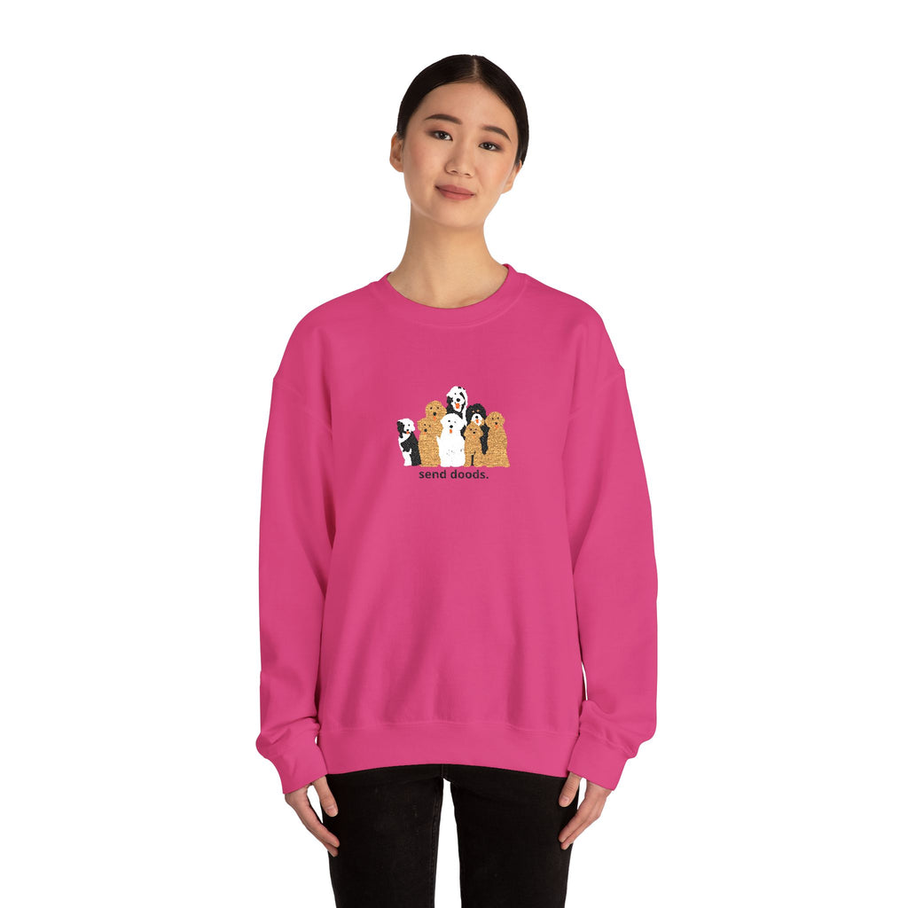 Embroidered Send Doods Crewneck Sweatshirt