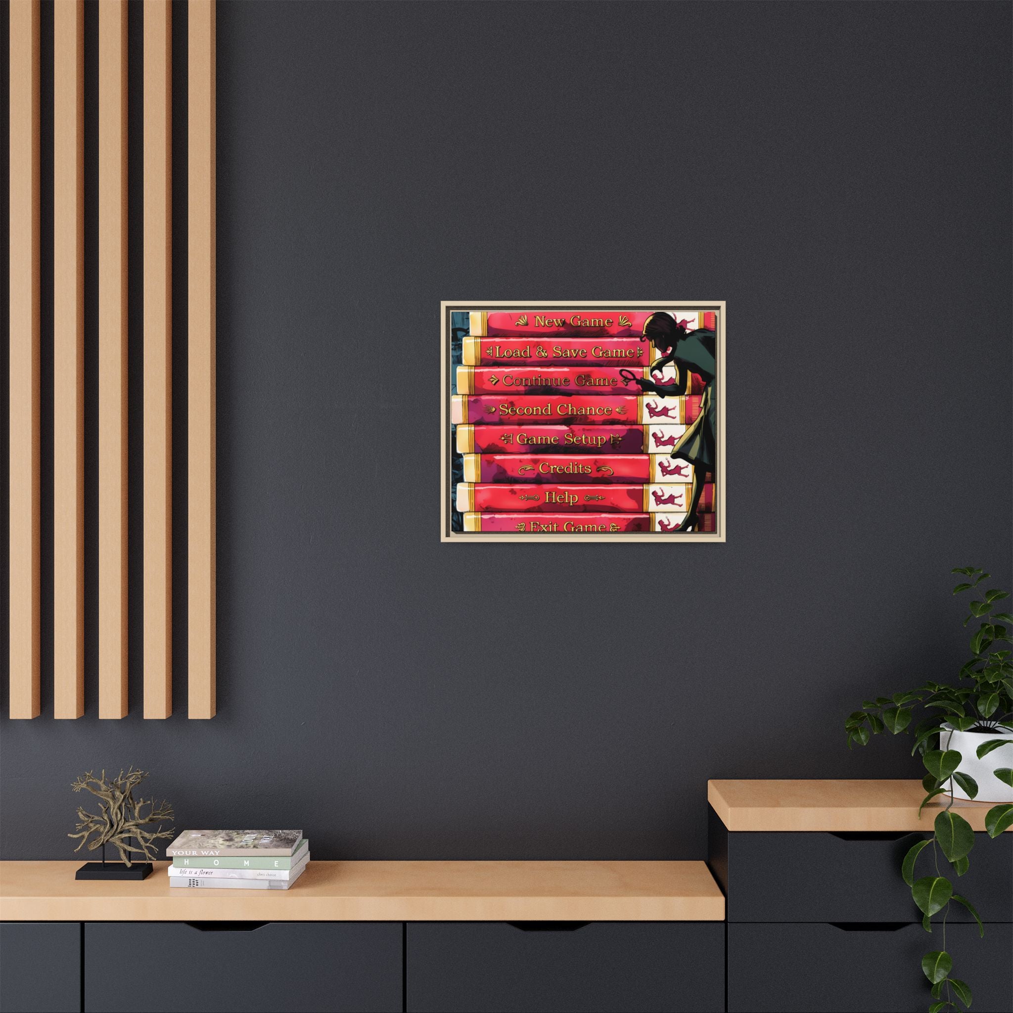 Detective Framed Canvas