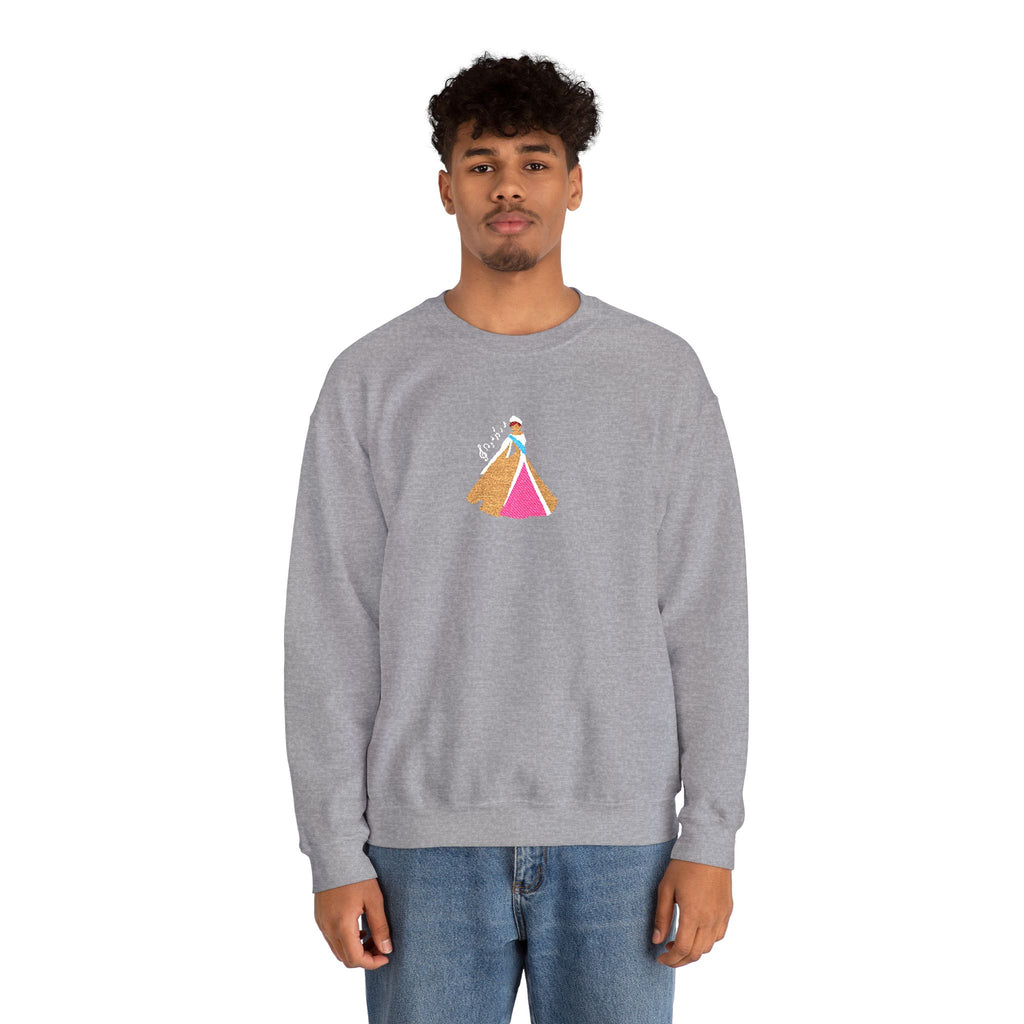 Embroidered Princess Crewneck Sweatshirt