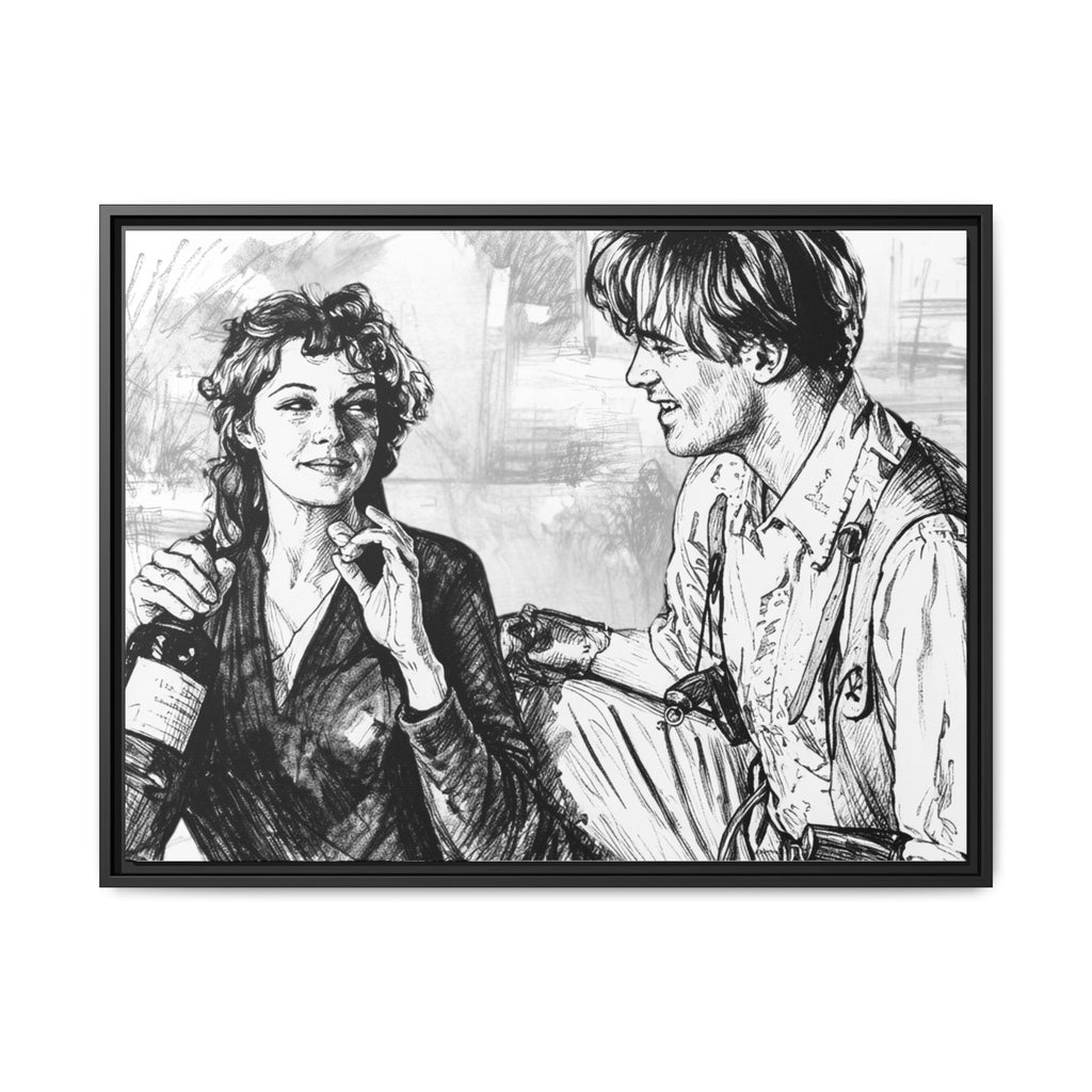 Rick & Evelyn Framed Canvas