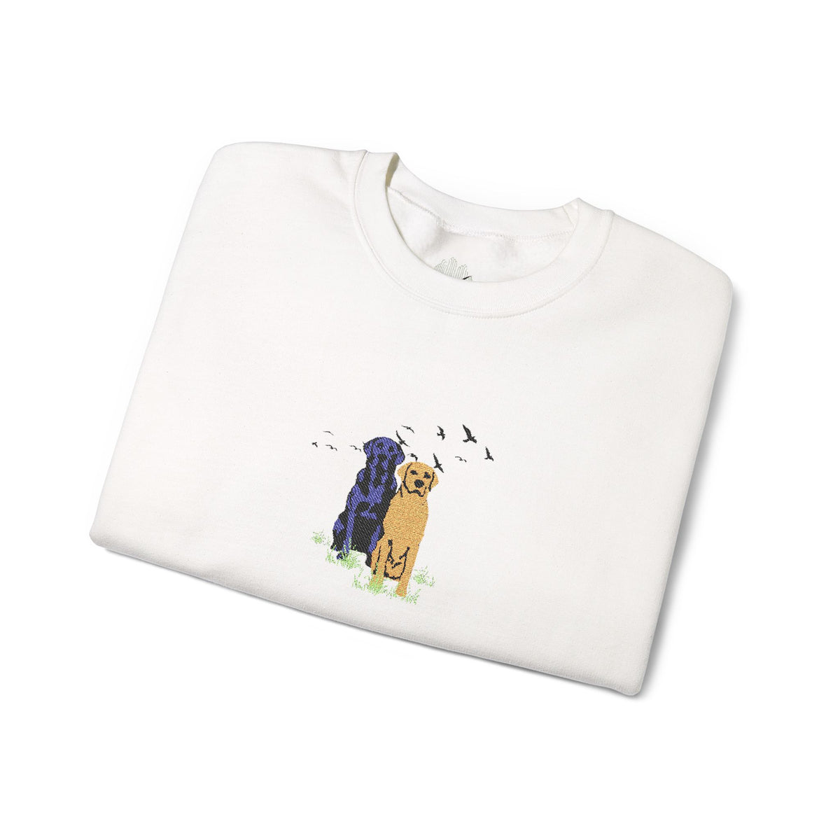 Embroidered Dog Crewneck Sweatshirt