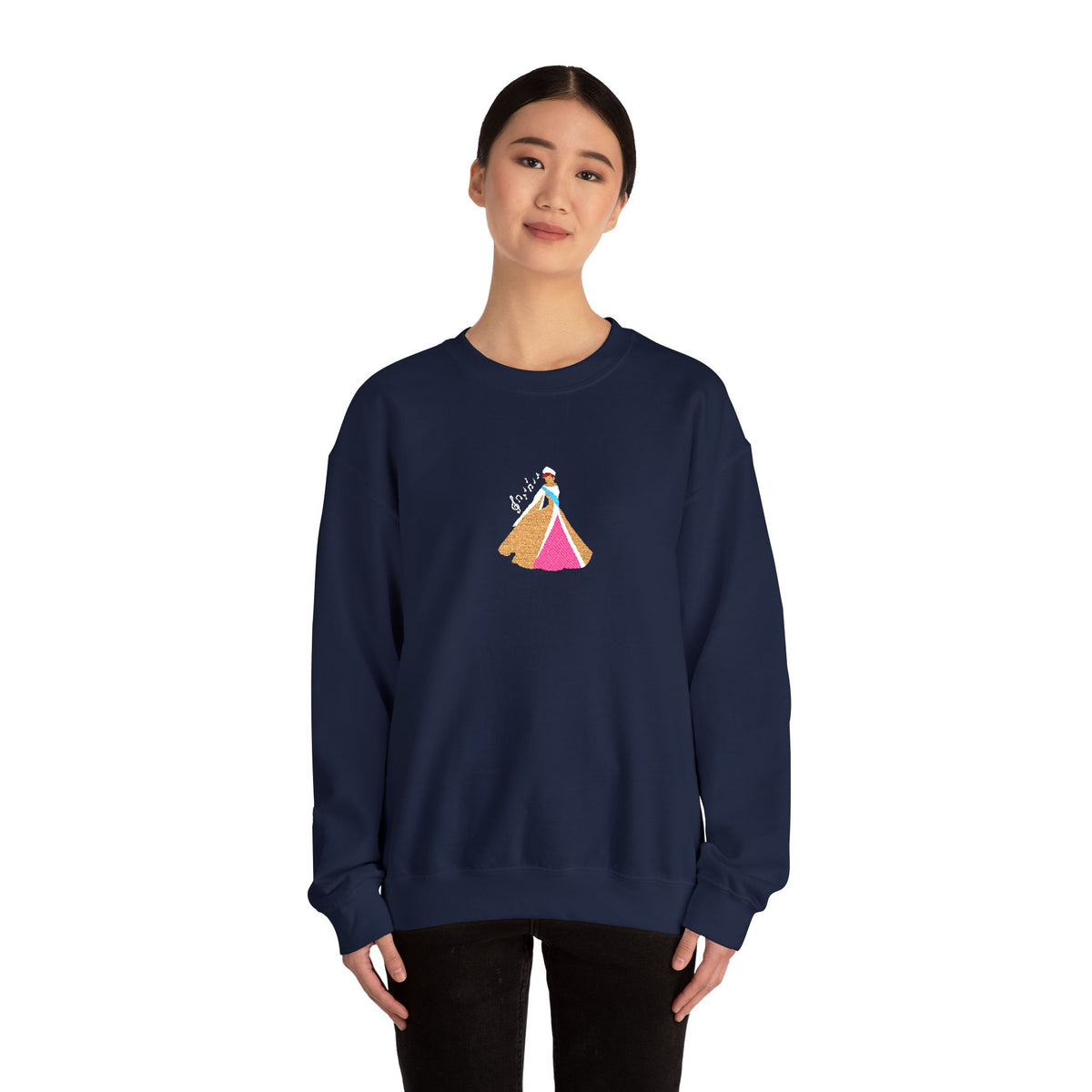 Embroidered Princess Crewneck Sweatshirt
