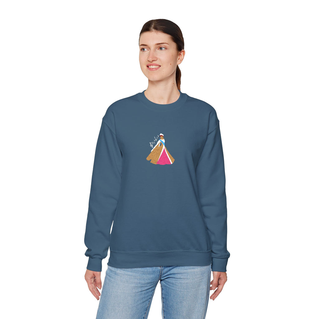 Embroidered Princess Crewneck Sweatshirt