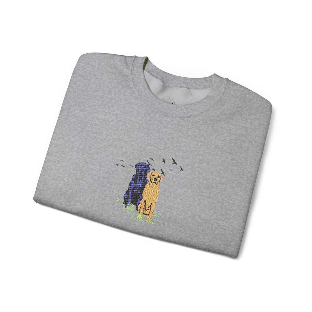 Embroidered Dog Crewneck Sweatshirt