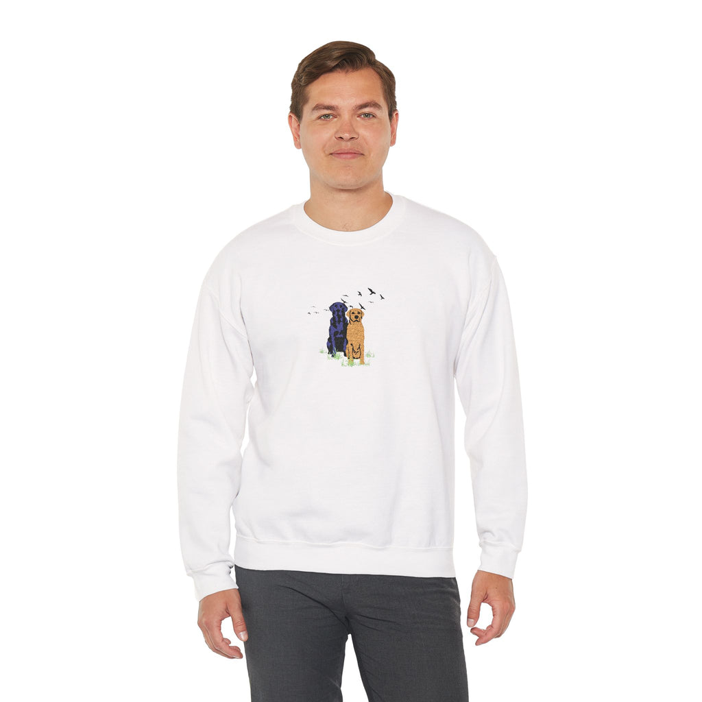Embroidered Dog Crewneck Sweatshirt