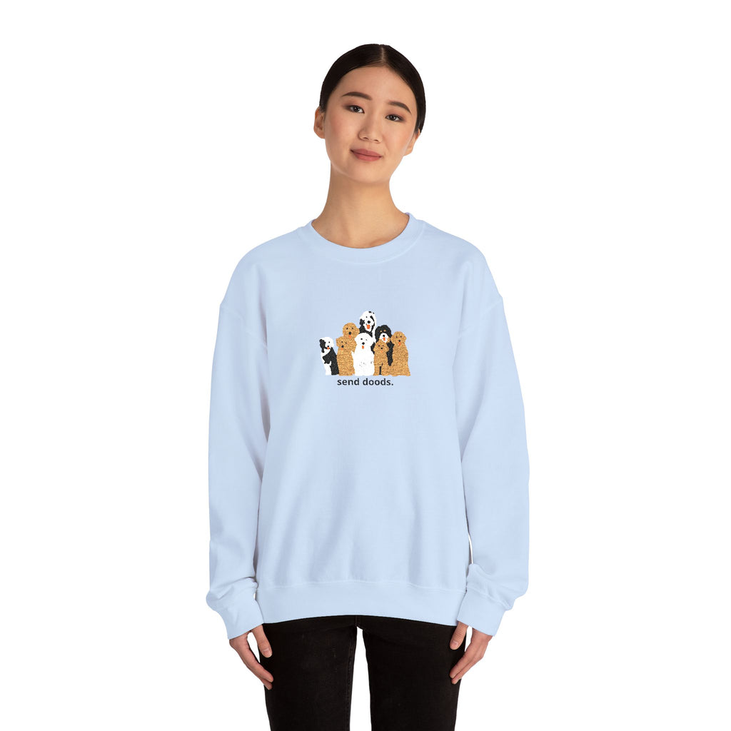 Embroidered Send Doods Crewneck Sweatshirt