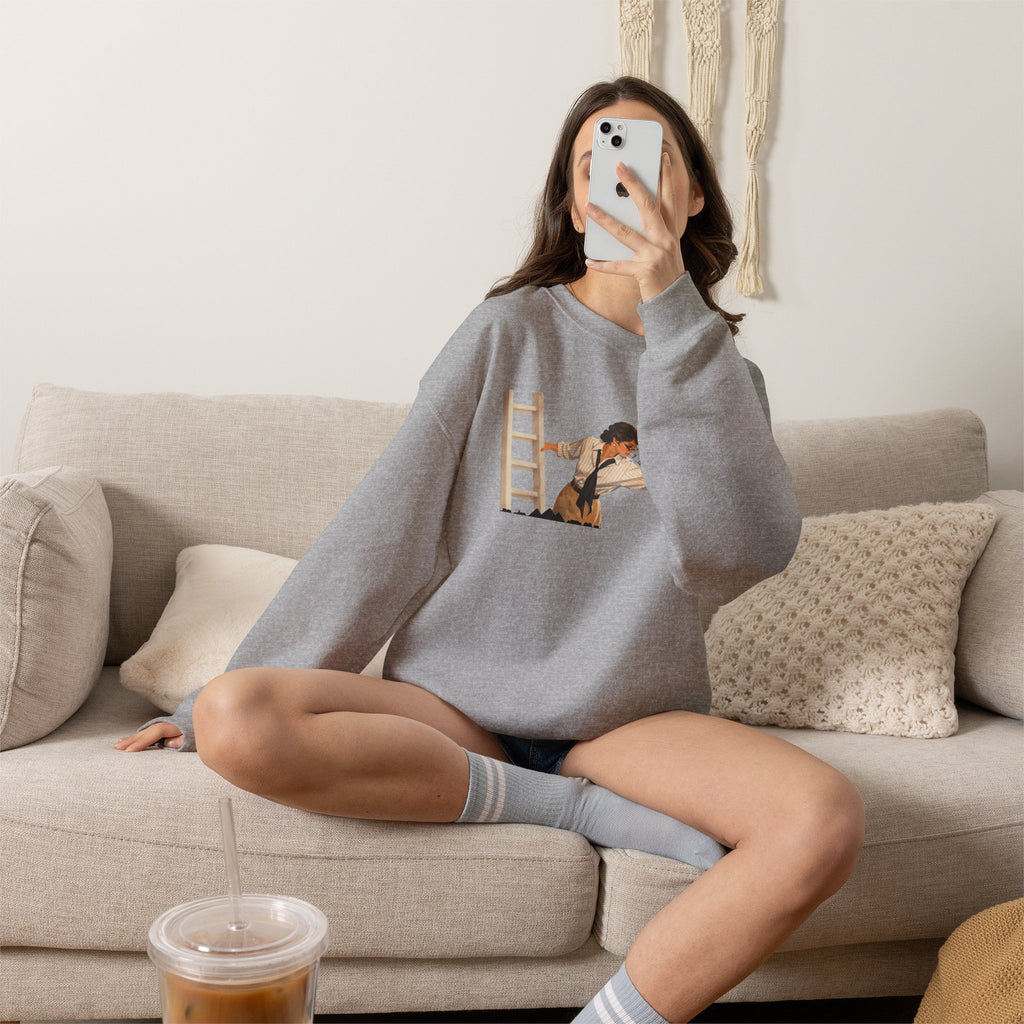 Vintage Evelyn Librarian Crewneck Sweatshirt