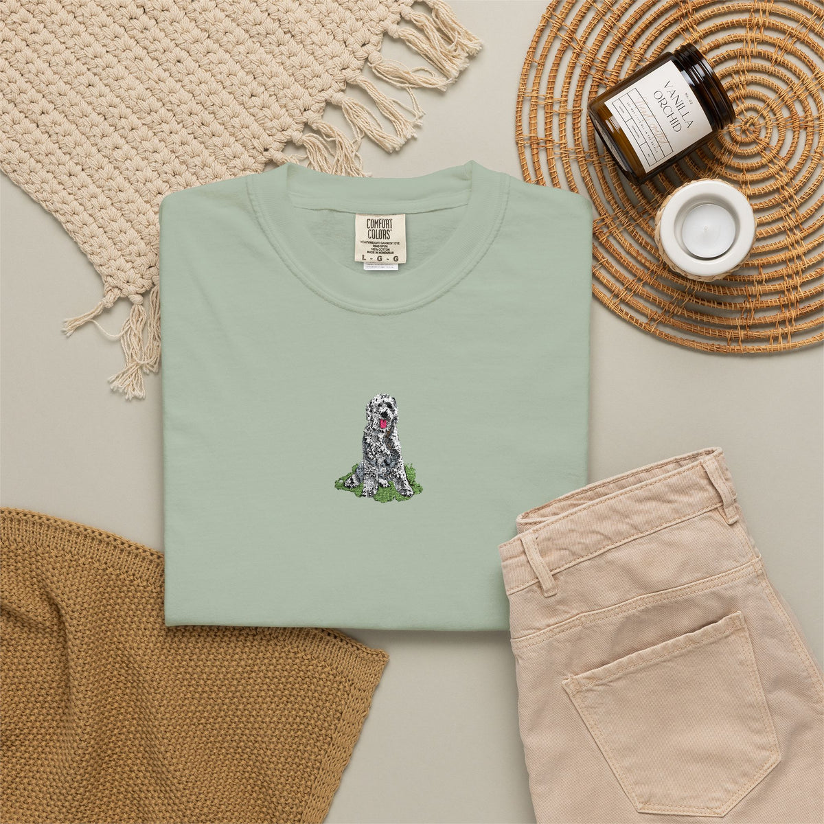 Sheepadoodle Embroidered Tee