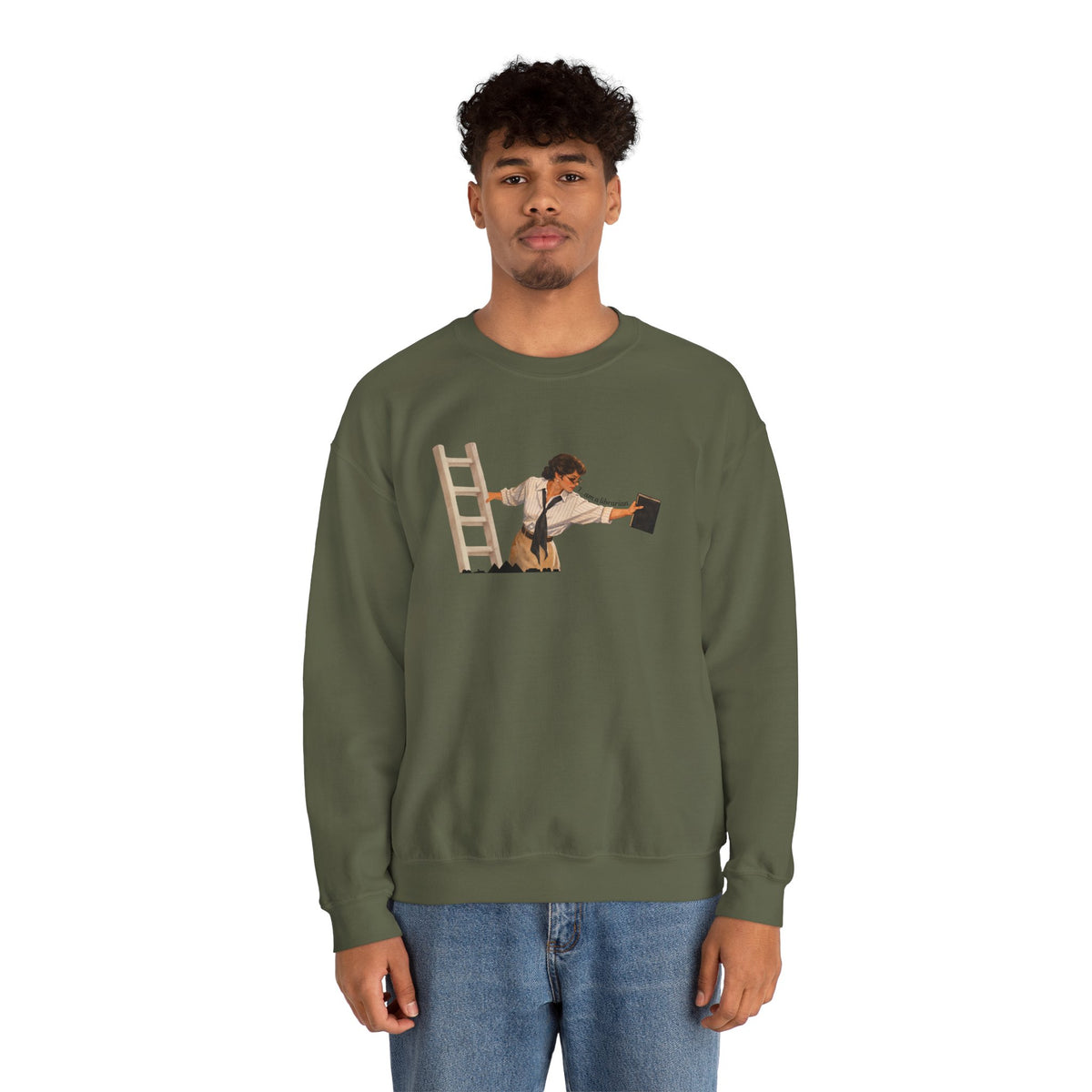 Vintage Evelyn Librarian Crewneck Sweatshirt