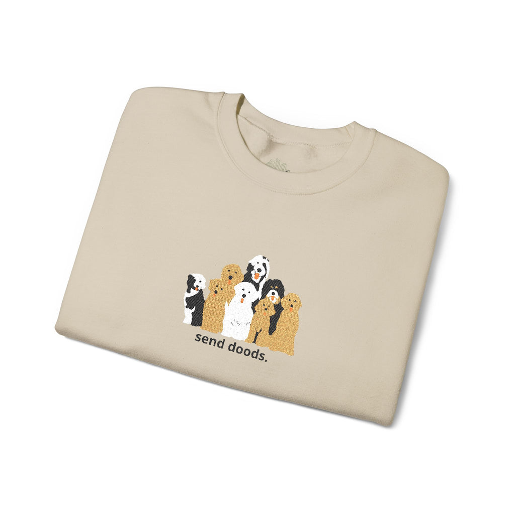 Embroidered Send Doods Crewneck Sweatshirt