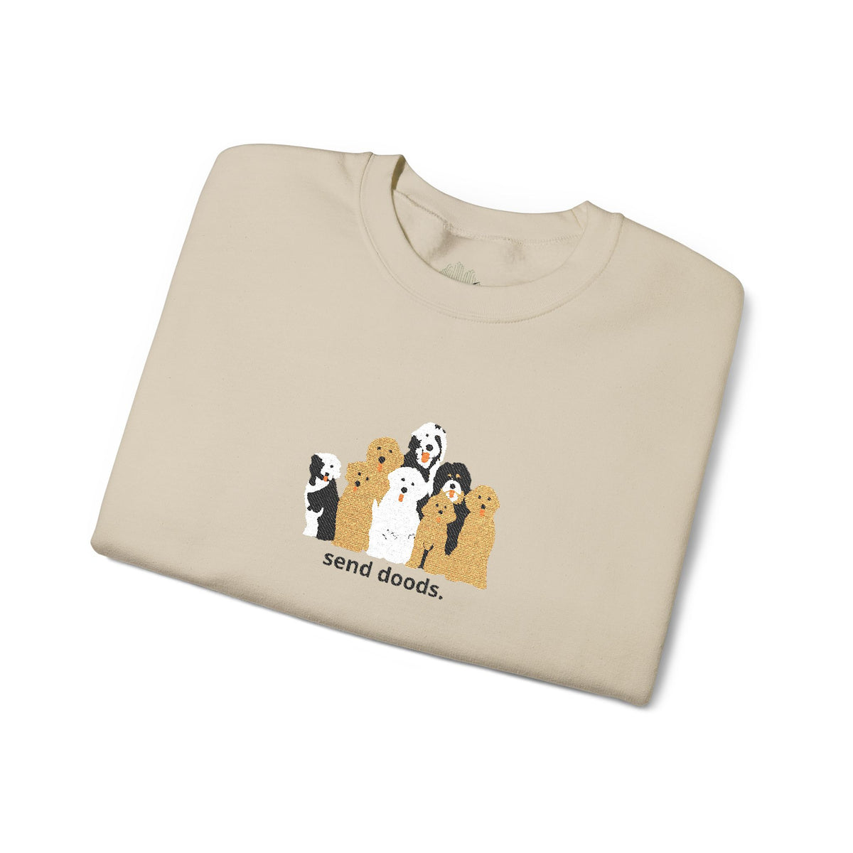 Embroidered Send Doods Crewneck Sweatshirt