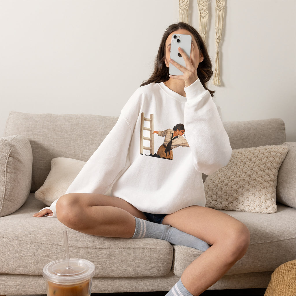 Evelyn Librarian Crewneck Sweatshirt