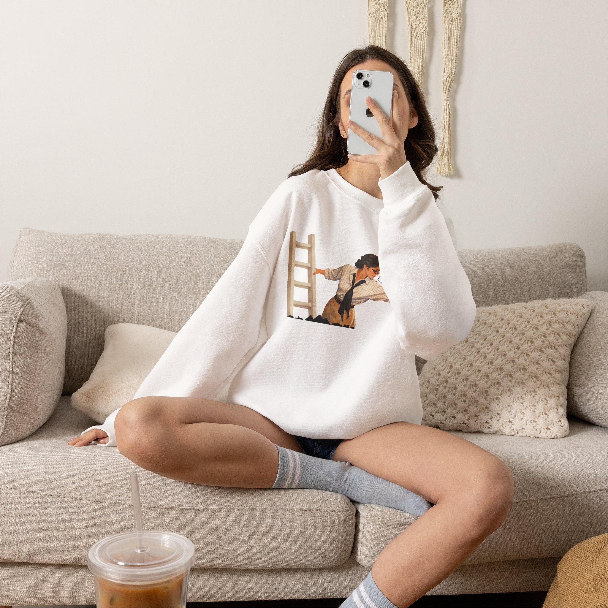 Evelyn Librarian Crewneck Sweatshirt