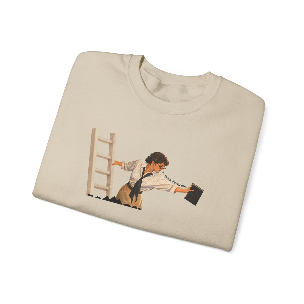 Vintage Evelyn Librarian Crewneck Sweatshirt