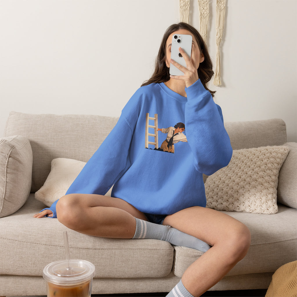 Vintage Evelyn Librarian Crewneck Sweatshirt