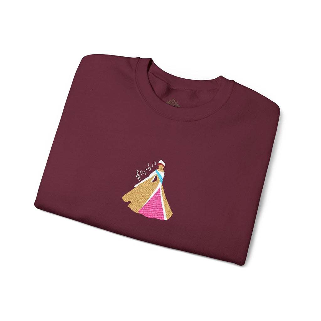 Embroidered Princess Crewneck Sweatshirt