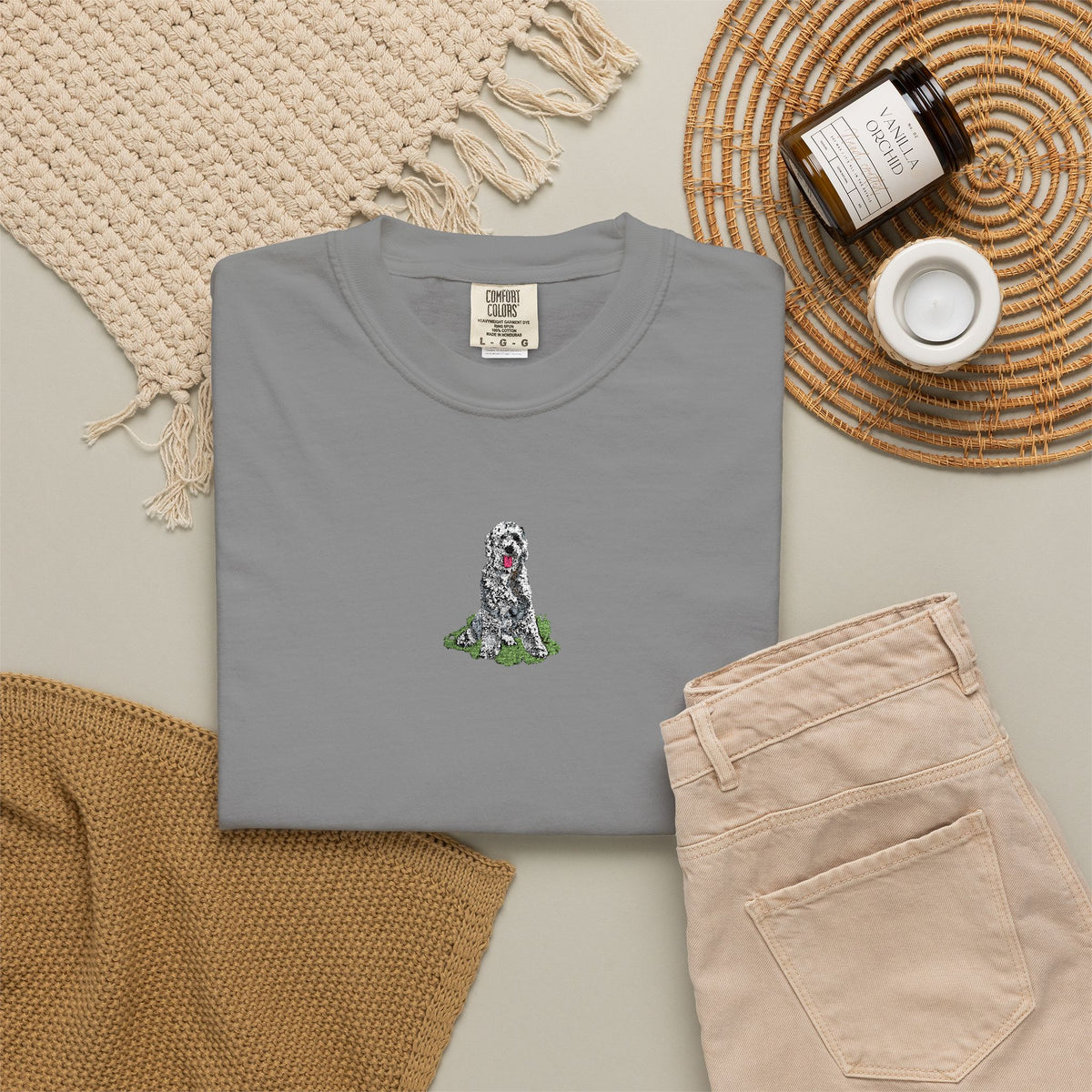 Sheepadoodle Embroidered Tee