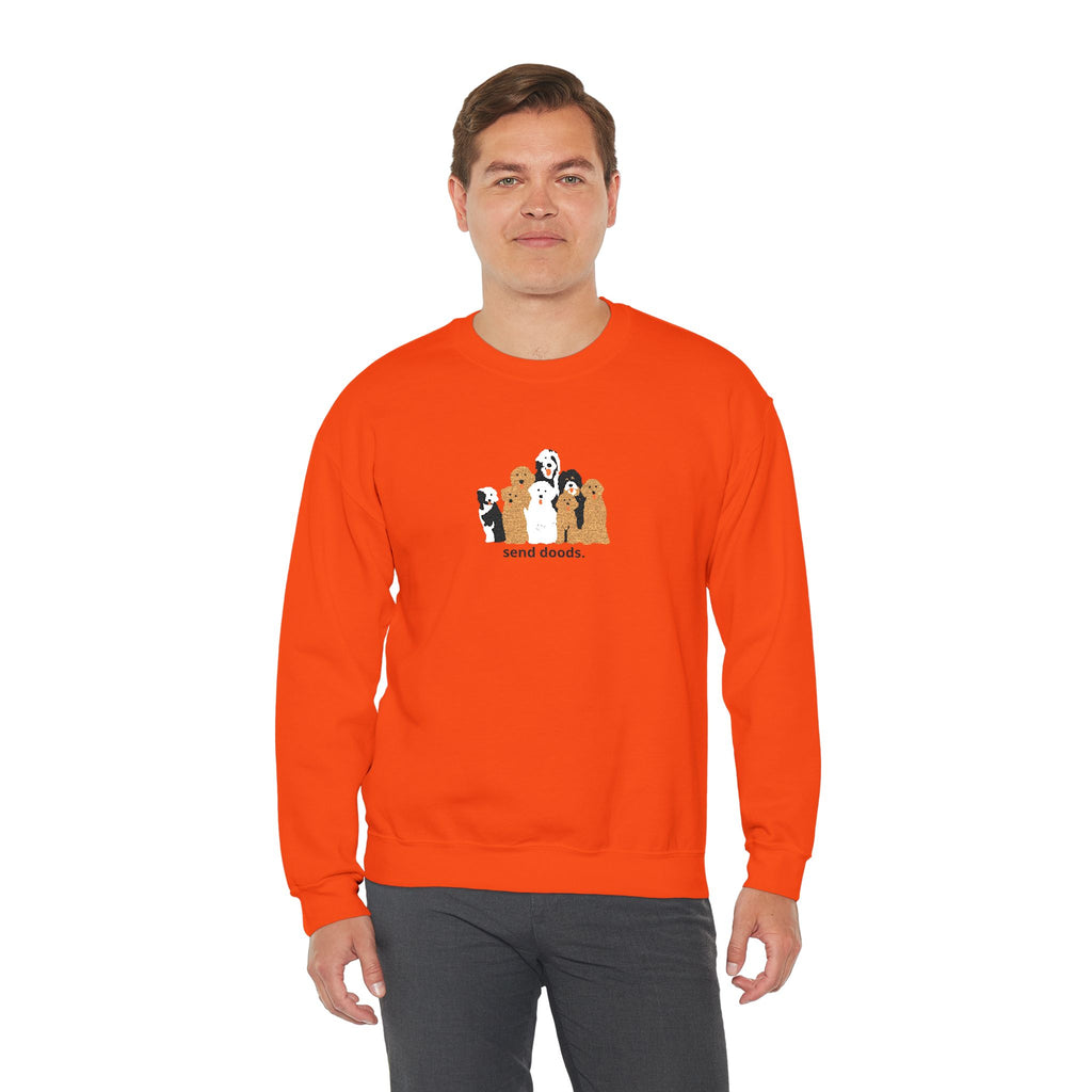 Embroidered Send Doods Crewneck Sweatshirt