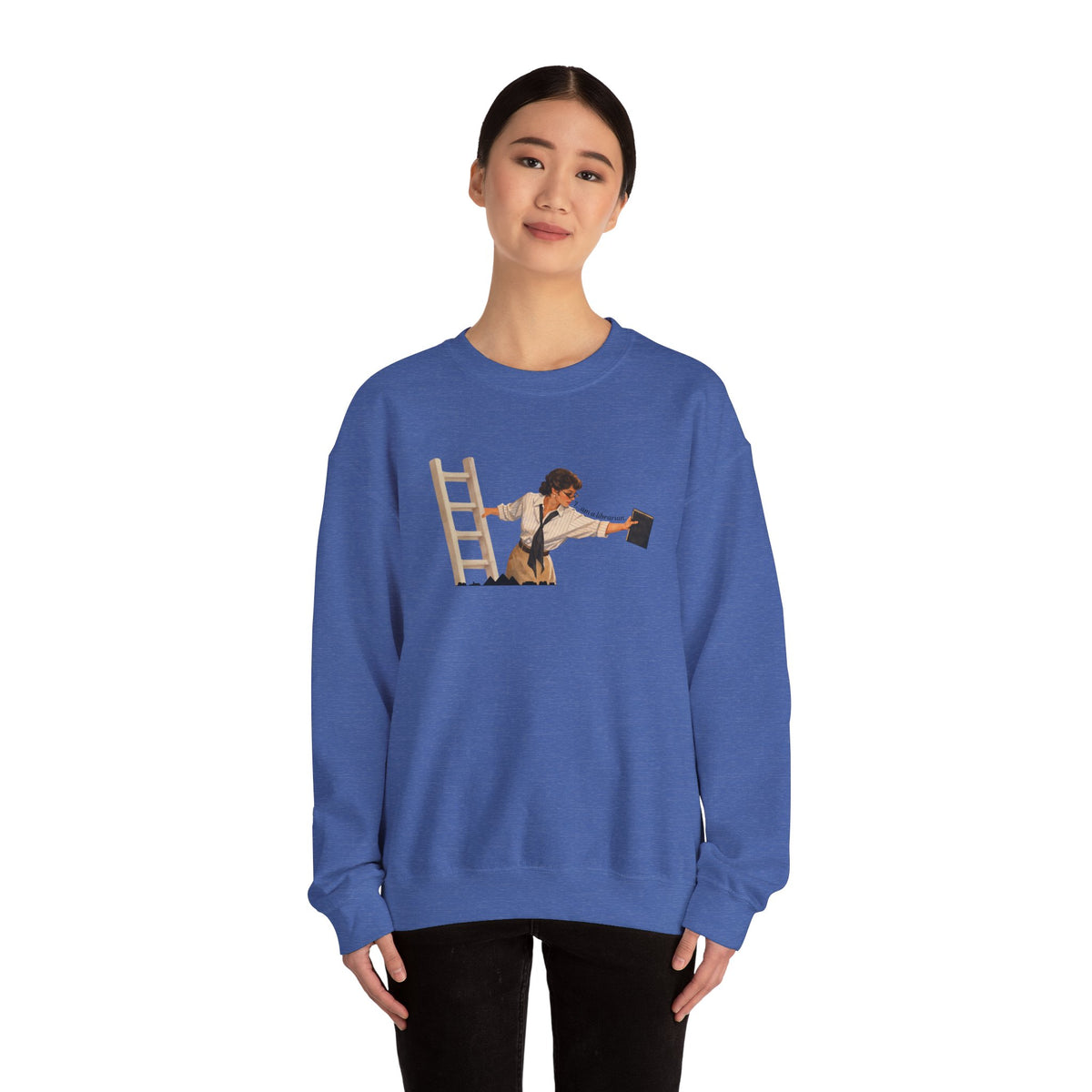 Vintage Evelyn Librarian Crewneck Sweatshirt