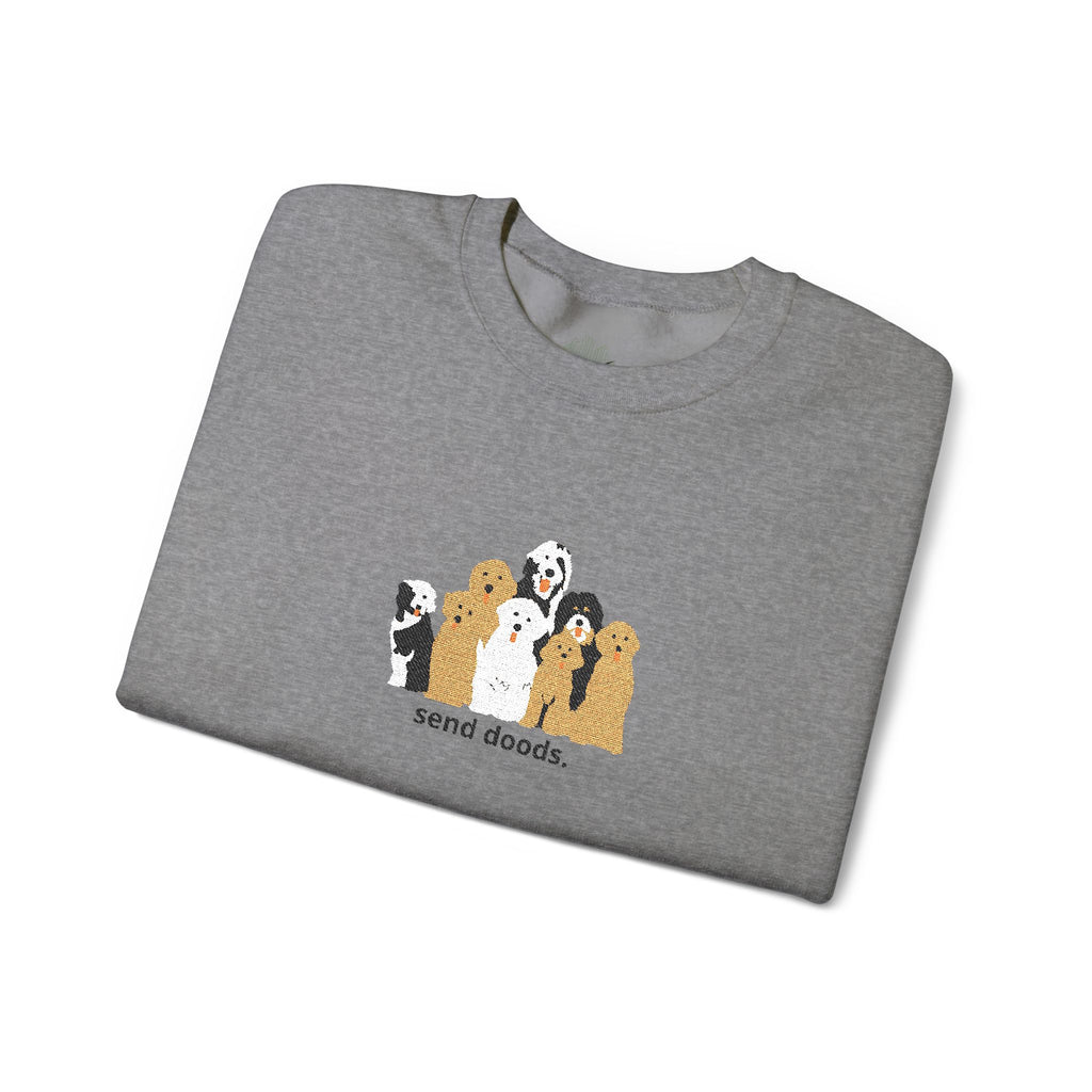 Embroidered Send Doods Crewneck Sweatshirt