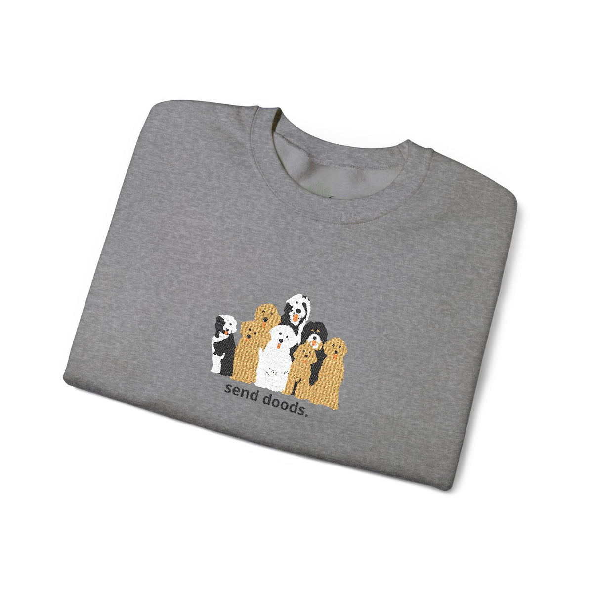 Embroidered Send Doods Crewneck Sweatshirt