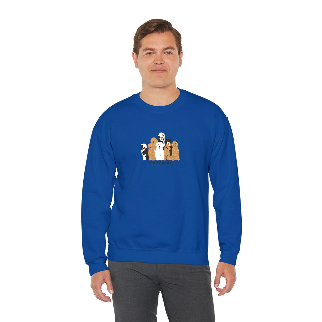 Embroidered Send Doods Crewneck Sweatshirt