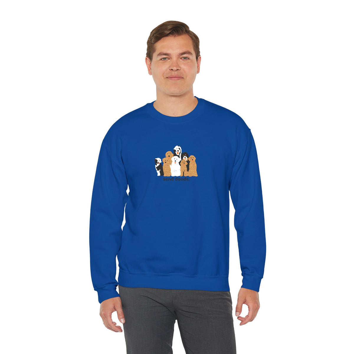 Embroidered Send Doods Crewneck Sweatshirt