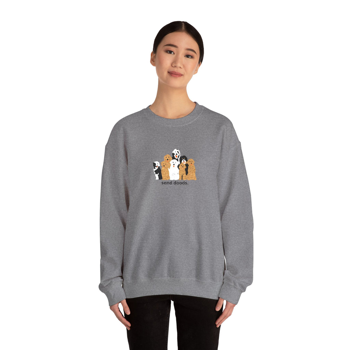 Embroidered Send Doods Crewneck Sweatshirt