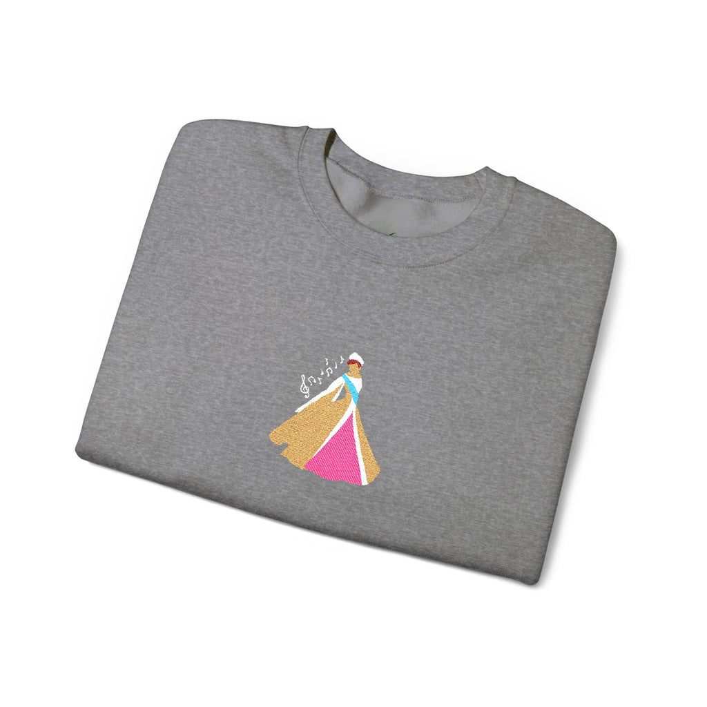 Embroidered Princess Crewneck Sweatshirt