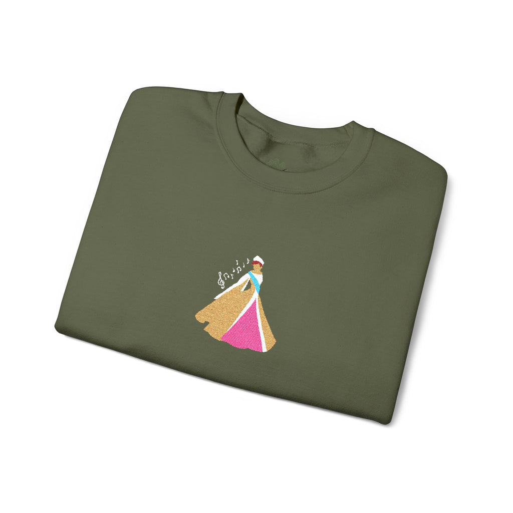 Embroidered Princess Crewneck Sweatshirt