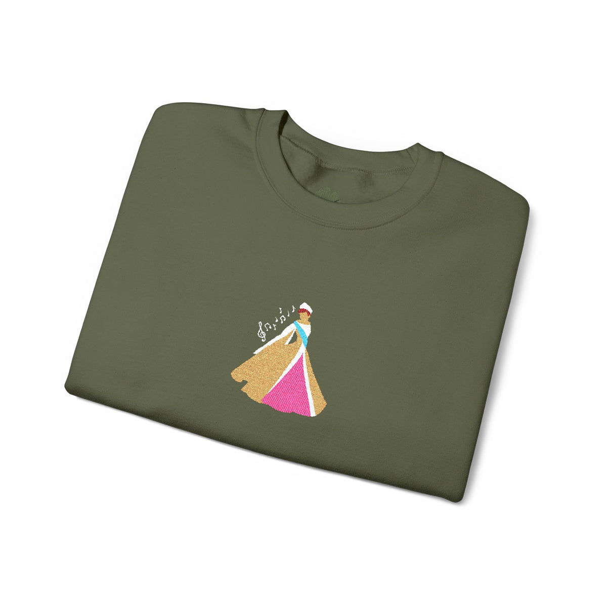 Embroidered Princess Crewneck Sweatshirt