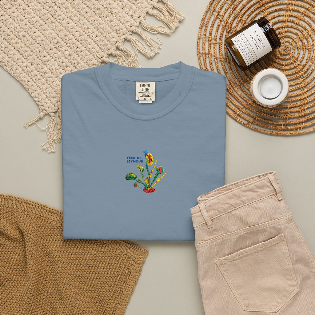 Feed Me Seymour Embroidered Tee