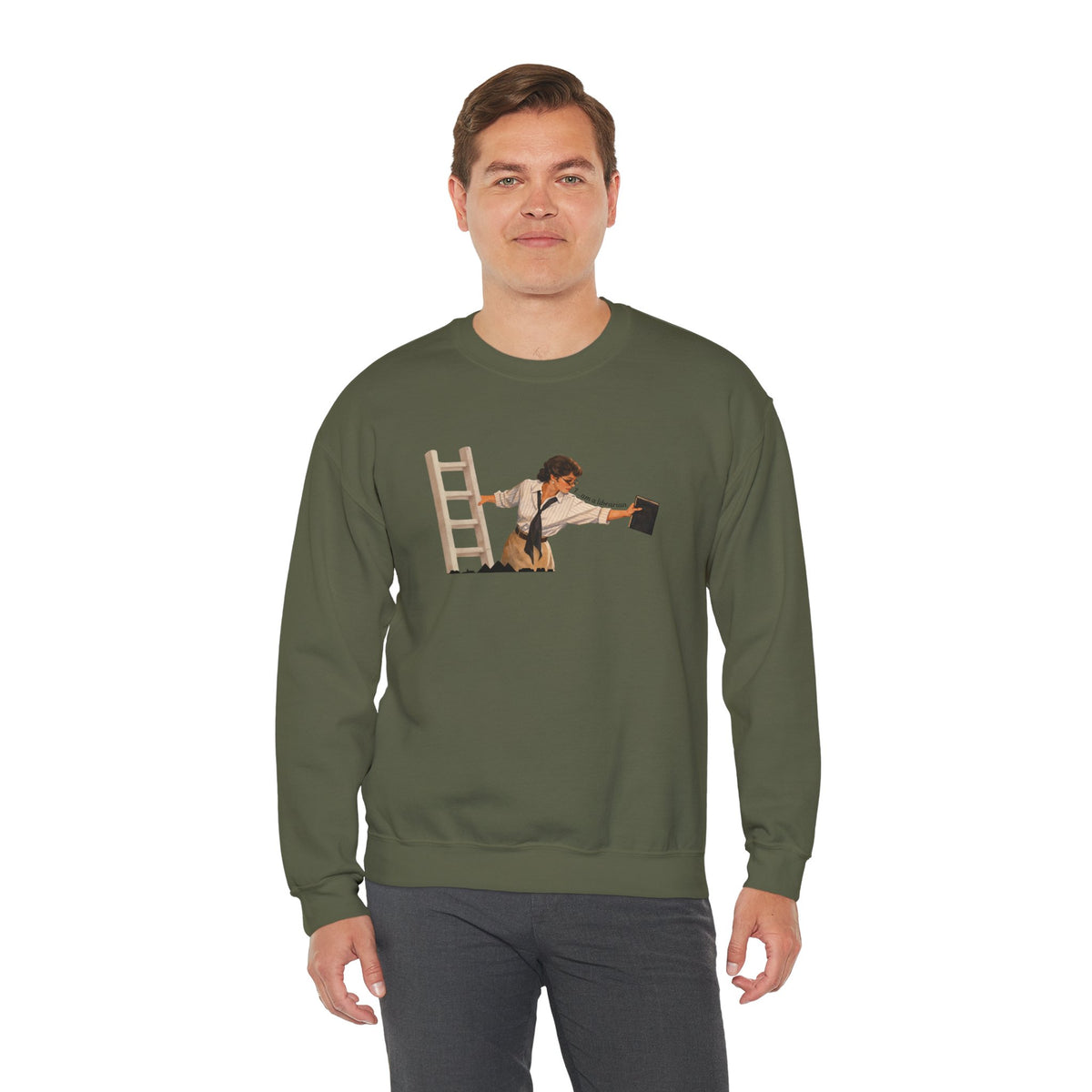 Vintage Evelyn Librarian Crewneck Sweatshirt