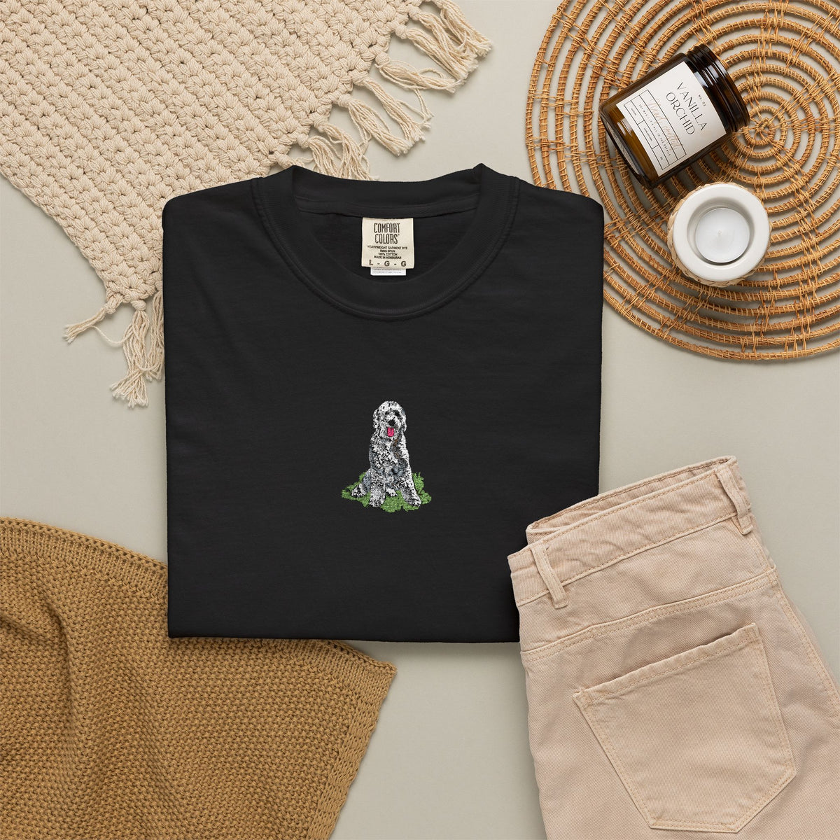 Sheepadoodle Embroidered Tee