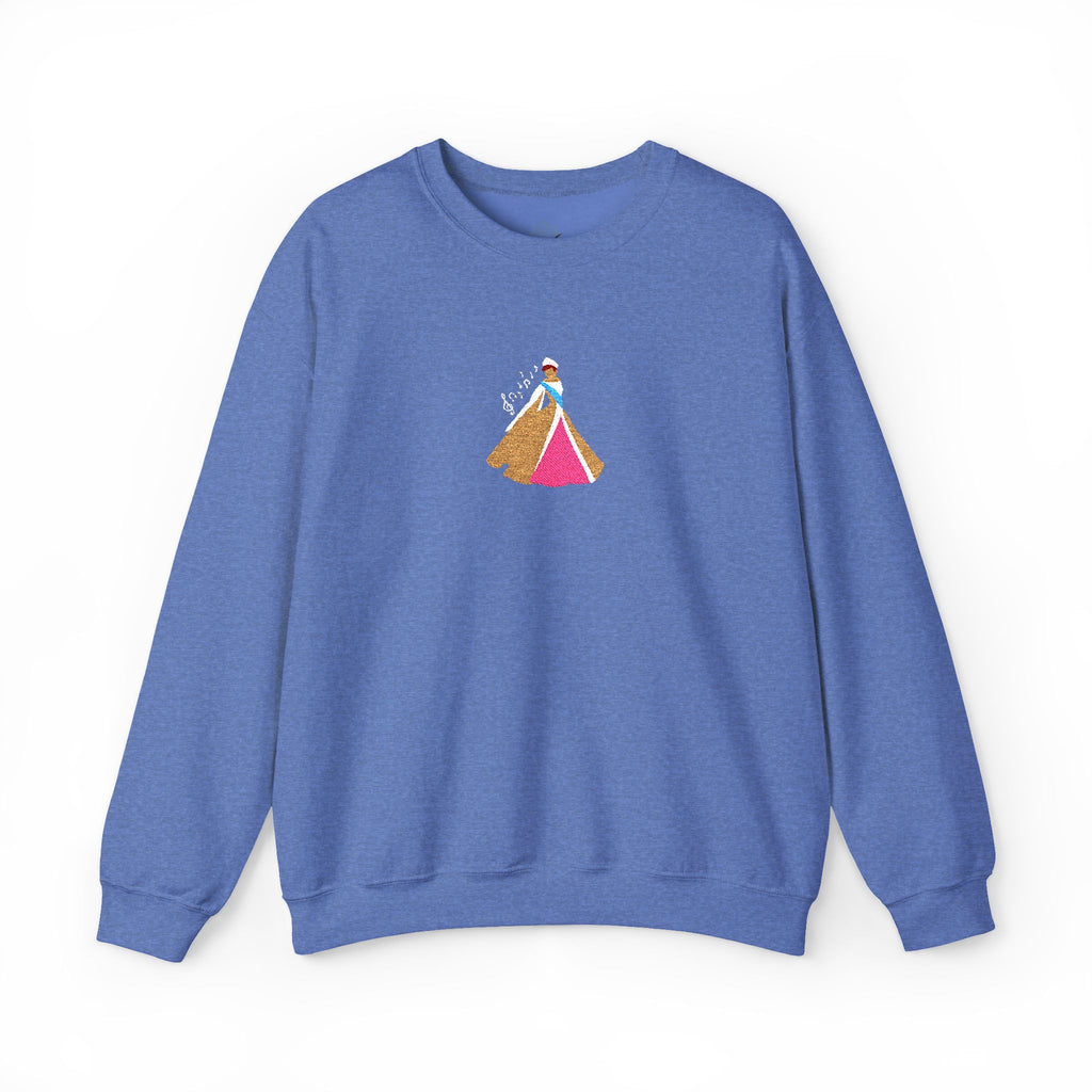 Embroidered Princess Crewneck Sweatshirt