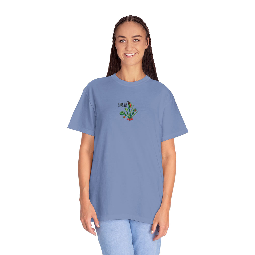 Embroidered Feed Me Seymour Tee