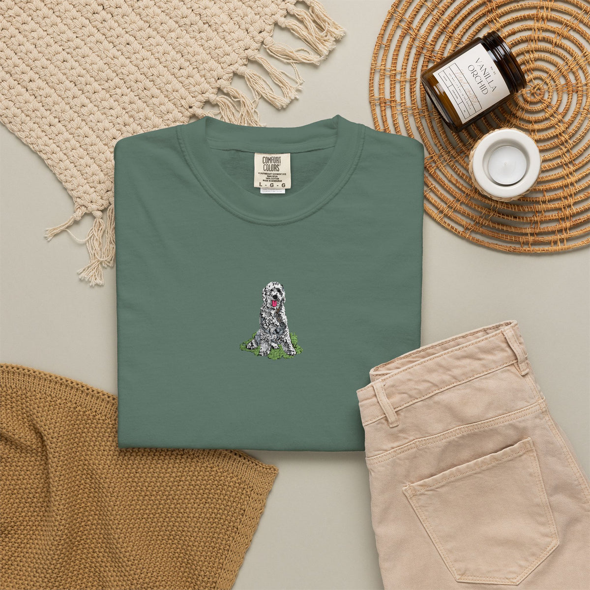 Sheepadoodle Embroidered Tee
