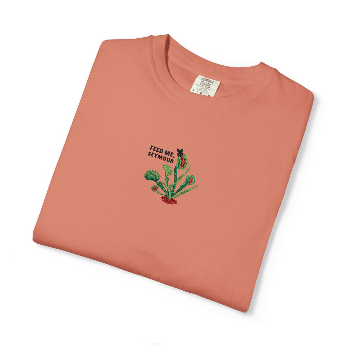 Embroidered Feed Me Seymour Tee