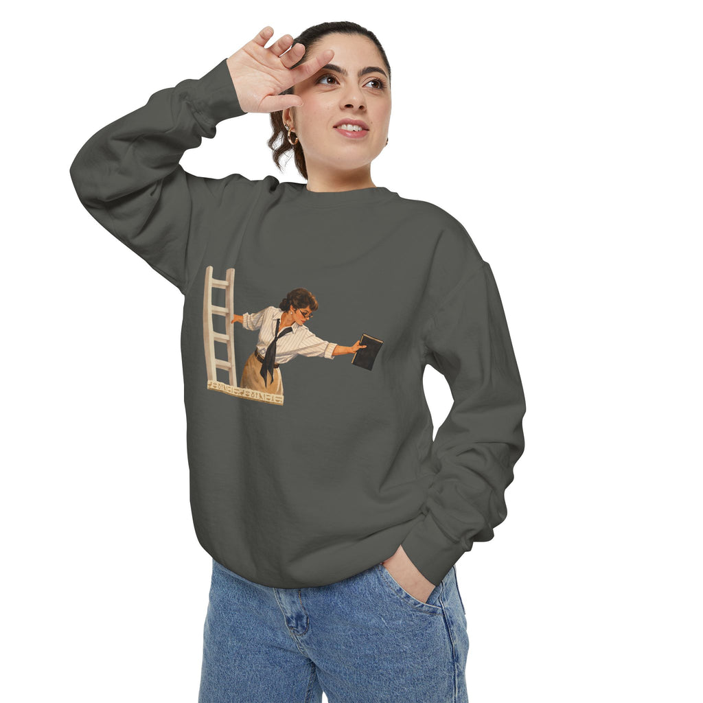 Evelyn Librarian Crewneck Sweatshirt