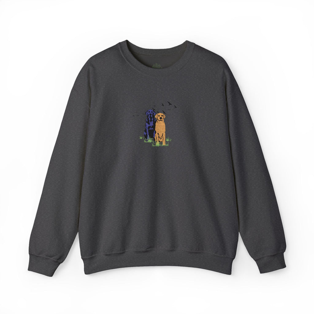 Embroidered Dog Crewneck Sweatshirt