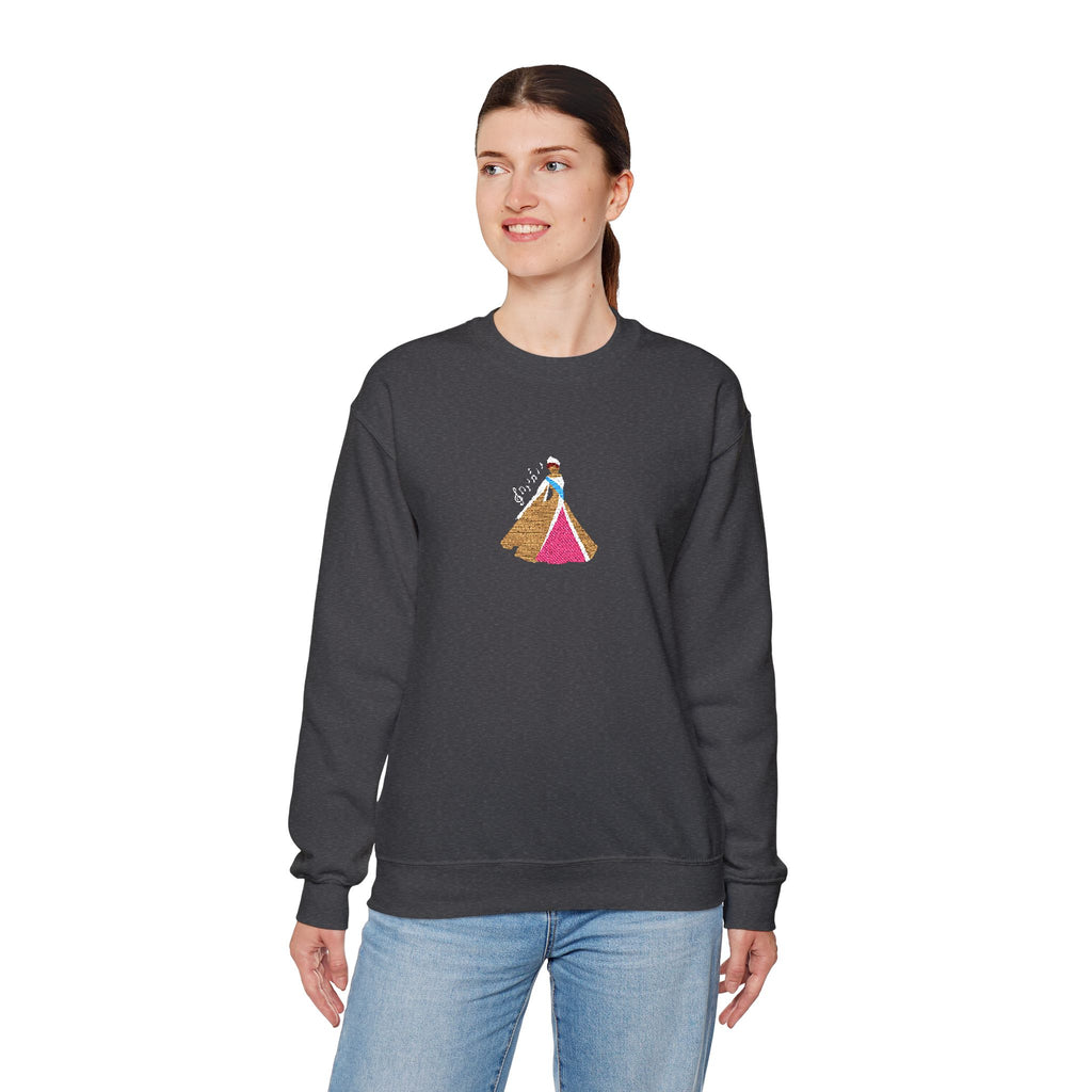 Embroidered Princess Crewneck Sweatshirt
