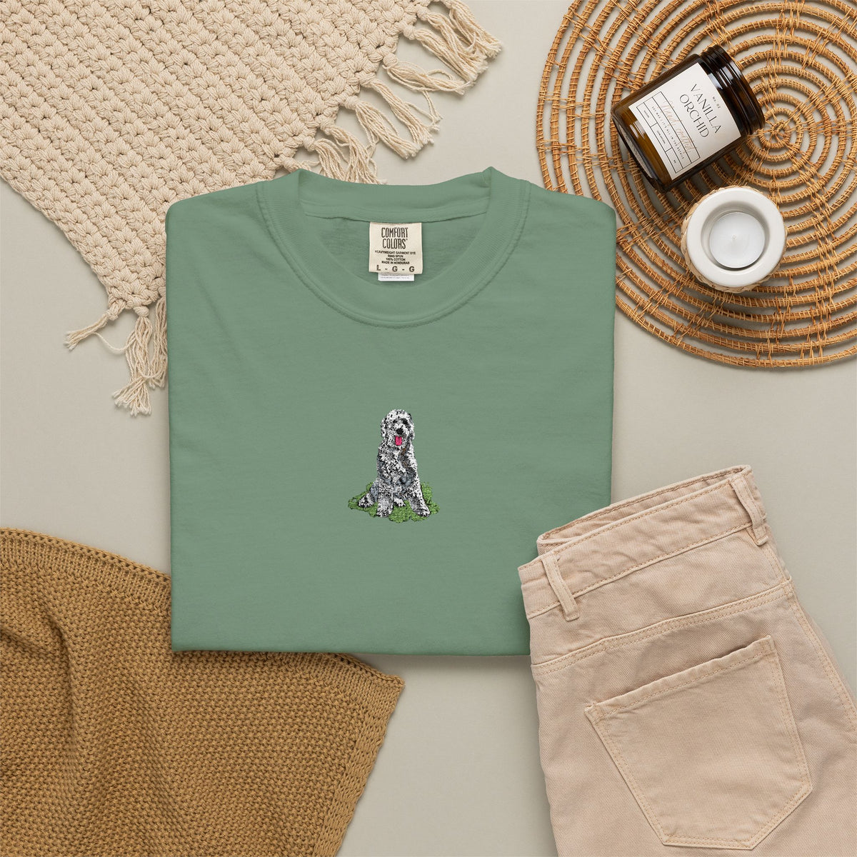 Sheepadoodle Embroidered Tee