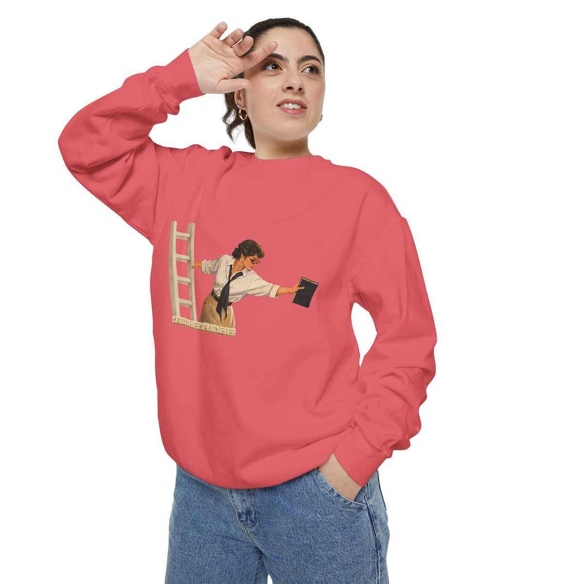 Evelyn Librarian Crewneck Sweatshirt